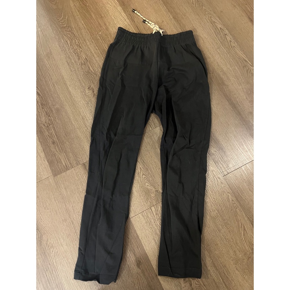 Zara Woman Basic Black Drawstring Elastic Waist Jogger Pants Small US S MEX 26